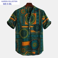 Men's Short Sleeve Jippa for Men's Summer Cotton Retro Deepavali Jippa Men's Cloths
