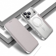 The new minimalist solid-color electroplated phone case, equipped with a suction cup-style magnetic 