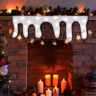 [TIRI] Christmas Fake Snow Blanket Icicle Artificial Snow place Blanket Roll Fluffy Fake Snow Mantel