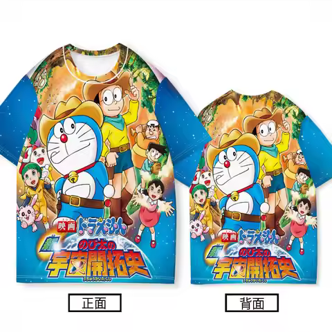 Bandai 2026 Summer Doraemon Co Branded Big Bear Robot Cat Breathable Quick Drying Comfortable Parent