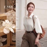 E.MOL Office Shoulder Pleated Shirt