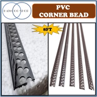 *4FEET X 2PCS* A1 PVC Corner Bead / Plastering Bead / PVC Skim Coat **Cut Half**（Made In Malaysia）