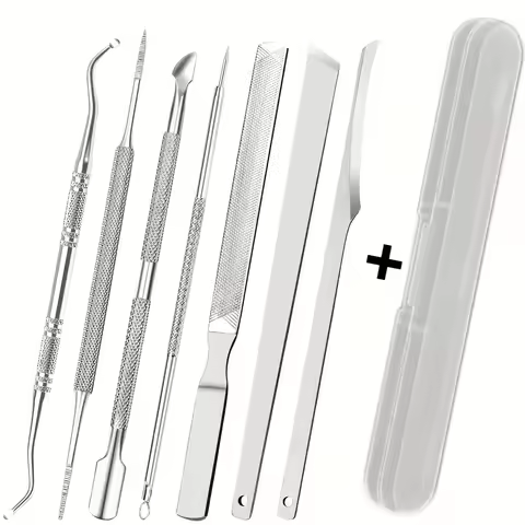 6/7 in 1 Ingrown Toenail File and Lifters Set, Stainless Steel Ingrown Toenail Removal Kit, Under Na