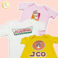 Amayson Krispy Kreme, Dunkin, J CO Donuts Baby Onesies