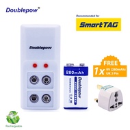 ALX Original Doublepow DP-B09 Rechargeable 9V Battery Charger Power Adapter Smart Tag wt 9V280 Batte
