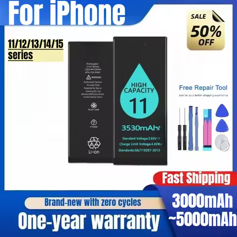 Applicable To IPhone Mobile Phone Battery IPhone11/12/13/14/15 Series High Capacity Battery Replacem
