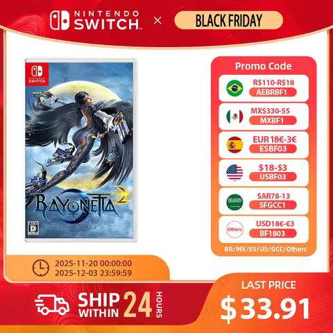 Nintendo Switch Game Deals - Bayonetta 2 - Stander Edition - for Switch OLED Lite Games Physical Car