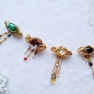 【 四季 】礦石設計胸針 /生日禮物 /母親節禮物 /閨蜜禮物 /療癒