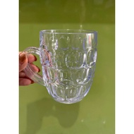 (6 pcs) 300ml thick Acrylic cups /. Very thick Acrylic handle cups. Not easily broken if fall off.