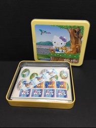 Sanrio Hello Kitty 小狐狸 2004年北海道薰衣草鐵盒裝信封信紙組