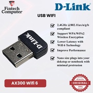 D-Link Dwa X300 Wireless Ax300 Wifi 6 Nano Dlink Usb Wifi Adapter Wireless Adapter/ USB Wifi/