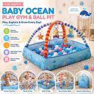 Baby Ocean Ball Fence Fitness Stand 0-36 Months Baby Crawling Game