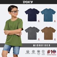 BOXY Baju Budak Microfiber Leher Bulat Lengan Pendek - Kids Microfiber Round Neck Short Sleeve T-shi