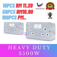 13AMP Metal Socket 15A Metal Clad Switched Socket BESI DOUBLE SWITCH SOCKET / DOUBLE METAL CLAD 铁壳 铁