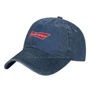 Budweiser Print Graphic Casual Denim Knitted hat Baseball cap