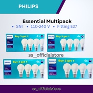 Philips Essential Multipack 3+1 LED 5watt/7watt/9watt/11watt