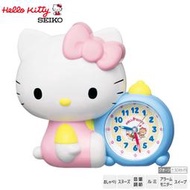 日本代購  SEIKO HELLO KITTY 凱蒂貓 JF382A立體 會說話 貪睡鬧鐘 電子鬧鐘 音量調整 