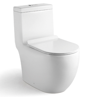 [CLIMATE VOUCHER $300] Baron BW898 Gerberit Rimless Toilet Bowl Tornado Flushing and 1-Piece Toilet 