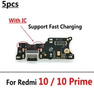 For Xiaomi Redmi 10 / 10 Prime Usb Charging Connector Plug Port Dock Board Flex Cable Repair Parts w