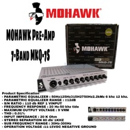 MOHAWK MKQ-7S 7-Band Pre-Amp Parametric Equalizer With Subwoofer Output