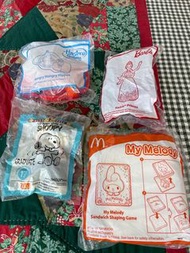 麥當勞開心樂園套餐玩具四件