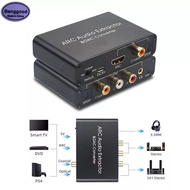 HDMI ARC Audio Extractor DAC Converter อะแดปเตอร์ไฟเบอร์ Coaxial SPDIF Coaxial RCA 3.5มม.หูฟังแจ็คแป