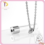 DIACHASG Wishing Bottle, with Chain Fillable Glass Bottle Necklace, Ashes Holder DIY Keepsake Memori