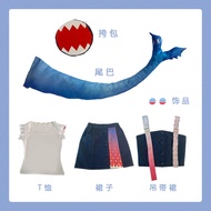 ชุด Cosplay Hololive Gawr Gura น่ารัก นุ่ม สุดน่ารัก ชุดน้องปลาดิบ สไตล์ Kawaii สำหรับผู้ชมที่ต้องกา