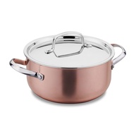 Korkmaz Divani Stainless Steel Stock Soup Pot with Lid