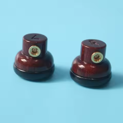 15.4mm Speaker Unit Sandalwood Earphone Shell Case with MMCX Plug DIY MX500 Earphones DIY Shell Case