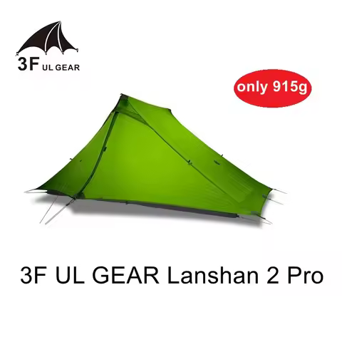 3F UL Gear Lanshan 2 Pro Camping Tent 2P Person Outdoor 20D Both Sides Silicon Coated Upgrade Silnyl