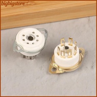 Big 2 PCS 7pin B7G Ceramic Vacuum Tube Soet Valve Base For 6Z4/EAA91/EC92, Etc. Vintage Audio Amplif