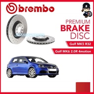 BREMBO Xtra Front Disc Rotor (2pcs) -  VW Golf MK5 R32, Golf MK6 2.0R 4motion