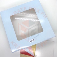 9”x9”x2” Preformed Pastry Box