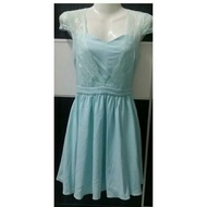 [READY STOCK] Twenty3 Turqoise Tifanny Blue Bridesmaid Lacey Dress