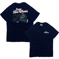 Erigo T-shirt ERIGO APPAREL Two Wheels Navy Latest Men's Distro T-shirt Erigo Bandung T-shirt Men's 