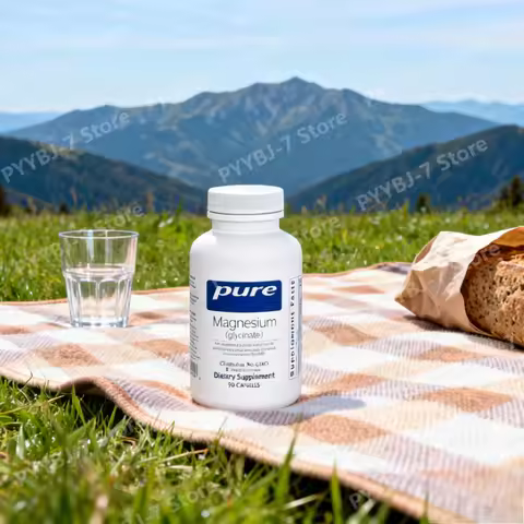 Magnesium Glycinate Supplement Capsules To Support Stress Relief Sleep Heart Health Nerves Muscles M