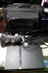 PS2 PlayStation2 SCPH-75007 遊戲主機 薄機 黑色 整組 ~~~ 功能正常 