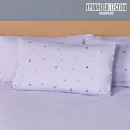 YVONNE COLLECTION巴黎印花信封式枕套1入-薰衣草紫