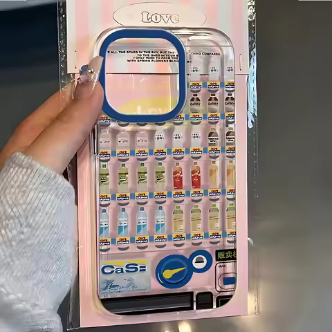Ins Soda Vending Machine Phone Case For Samsung Galaxy S25 S24 S23 S22 S21 S20 FE Note20 Note10 Edge