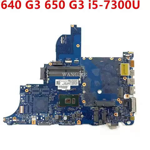 For HP 640 G3 650 G3 Laptop Motherboard With i5-7300U CPU DDR4 916834-601 916834-001 6050A2860101 10