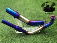 ชุดท่อแต่งรถ R15 MT15 XSR155 ชุดสีรุ้ง ปลาย Akarpovic 14 นิ้ว พร้อมชุดคอบอมงานดัดเลส 304 แท้ คอสวม 2