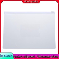 White Clear Size A5 Paper Slider Zip Closure Folders Files Bags 20 Pcs