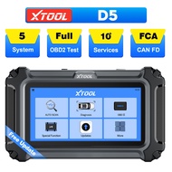 XTOOL D5 Gearbox ABS EPB Airbag Engine 5 Systems Scanner 10+ Reset OBD2 Scanner Lifetime Free Update