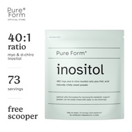 Pure Form® Inositol Powder | 40:1 Myo-Inositol + D-Chiro-Inositol w/ Folic Acid | PCOS Support