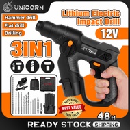 XTITAN 3 Mode Hammer Drill Cordless 2-26 26mm Set Electric Cordless Hammer Impact Drill Rotary Hamme