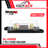SHUTTLE LAB Fuse Holder 60A 100A 150A 200A 250A Gold Plated Car Audio Amplifier Fuse Box Fits 4 8 10