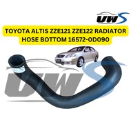 TOYOTA ALTIS ZZE121 ZZE122 RADIATOR HOSE BOTTOM 16572-0D090