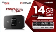 Huawei E5577 MAX | Batt 3000 mAH Bundle Telkomsel - HITAM