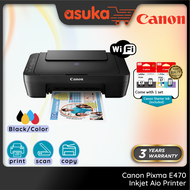 Canon Pixma E470 Inkjet Aio Printer (PrintScanCopy & Wireless)